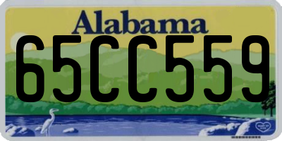 AL license plate 65CC559
