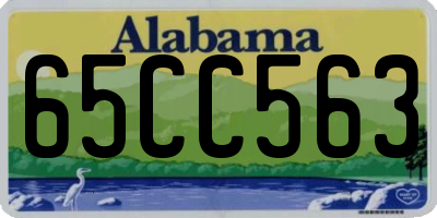 AL license plate 65CC563