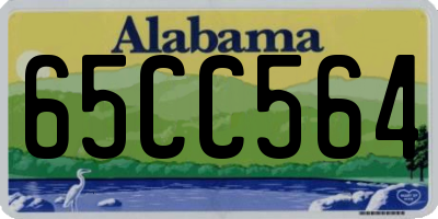 AL license plate 65CC564