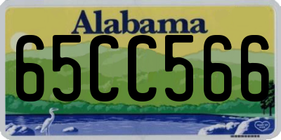 AL license plate 65CC566