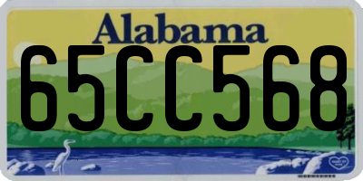 AL license plate 65CC568
