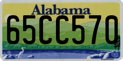 AL license plate 65CC570