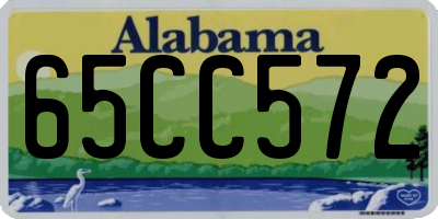 AL license plate 65CC572