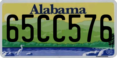 AL license plate 65CC576