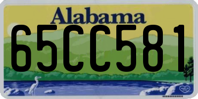 AL license plate 65CC581