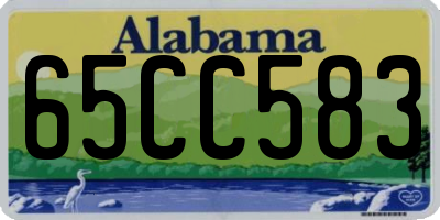 AL license plate 65CC583