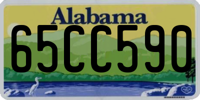 AL license plate 65CC590