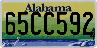 AL license plate 65CC592