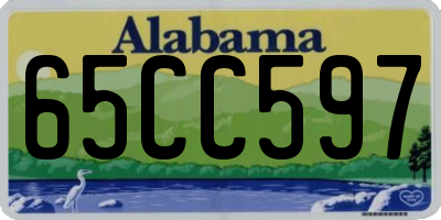 AL license plate 65CC597