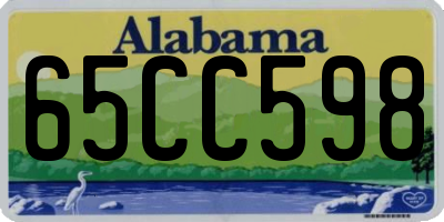 AL license plate 65CC598