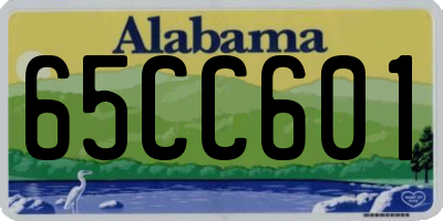 AL license plate 65CC601