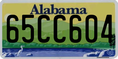 AL license plate 65CC604