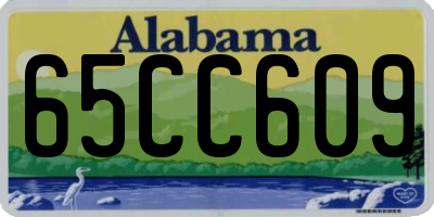 AL license plate 65CC609