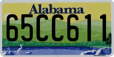 AL license plate 65CC611