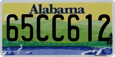 AL license plate 65CC612