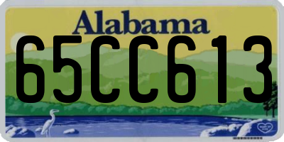 AL license plate 65CC613