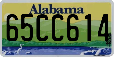 AL license plate 65CC614