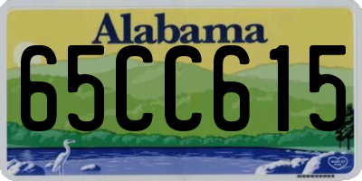 AL license plate 65CC615