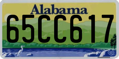 AL license plate 65CC617