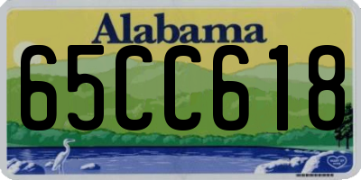 AL license plate 65CC618