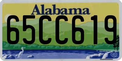AL license plate 65CC619