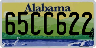 AL license plate 65CC622