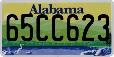 AL license plate 65CC623