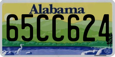 AL license plate 65CC624