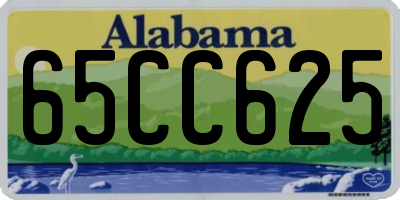 AL license plate 65CC625