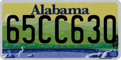 AL license plate 65CC630