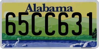 AL license plate 65CC631