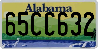 AL license plate 65CC632