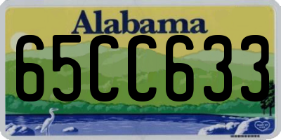 AL license plate 65CC633