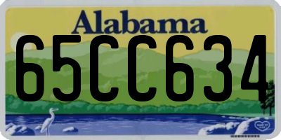 AL license plate 65CC634