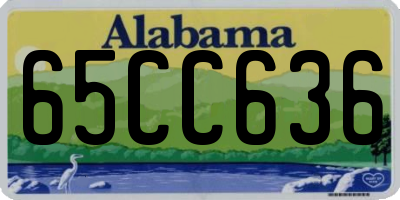 AL license plate 65CC636