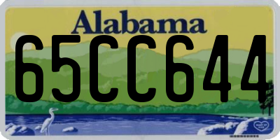 AL license plate 65CC644