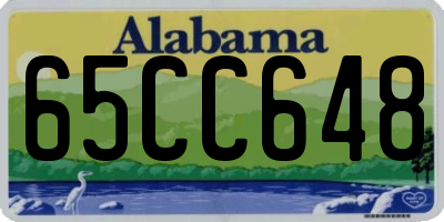 AL license plate 65CC648