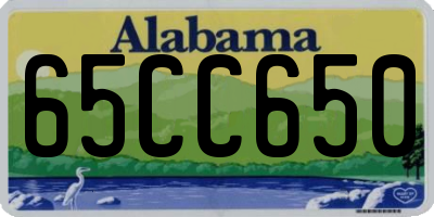 AL license plate 65CC650