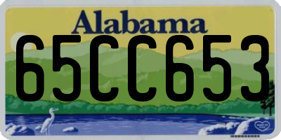 AL license plate 65CC653