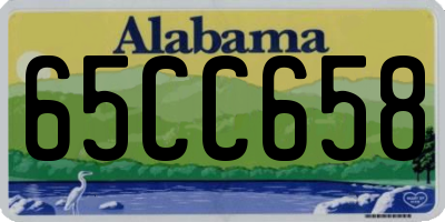 AL license plate 65CC658