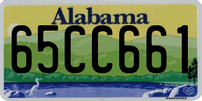 AL license plate 65CC661