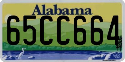 AL license plate 65CC664