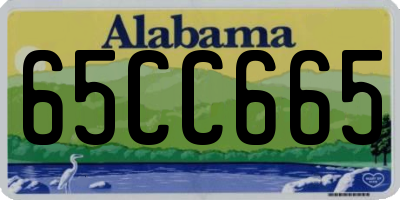 AL license plate 65CC665