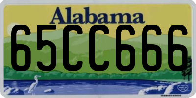 AL license plate 65CC666