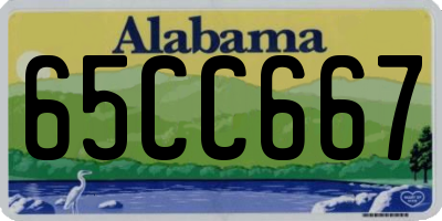 AL license plate 65CC667
