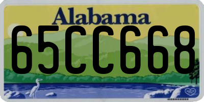 AL license plate 65CC668