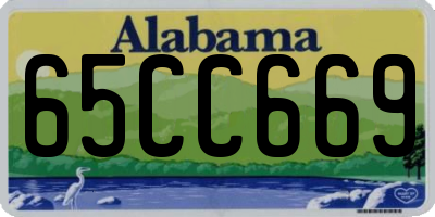AL license plate 65CC669