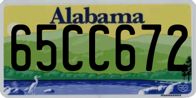 AL license plate 65CC672