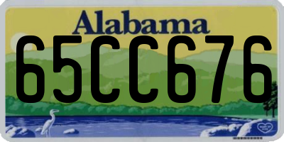 AL license plate 65CC676
