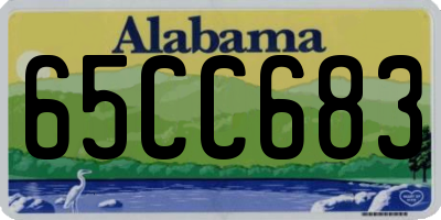 AL license plate 65CC683